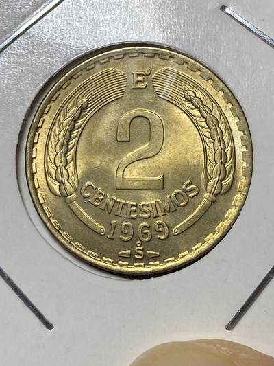 2025年第八十场(总第一百零六场）外国好品散币(免佣金) 稀少原光全新–智利🇨🇱1969年2分(1960-1971年套币)