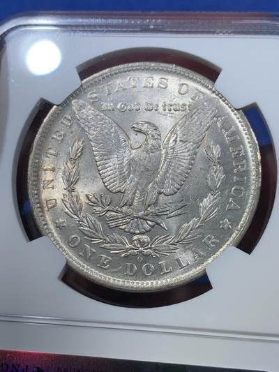 《竞宝斋》第409场 周日，周一，2场连拍 （全场包邮） NGC MS65 美国1883年O版摩根银币