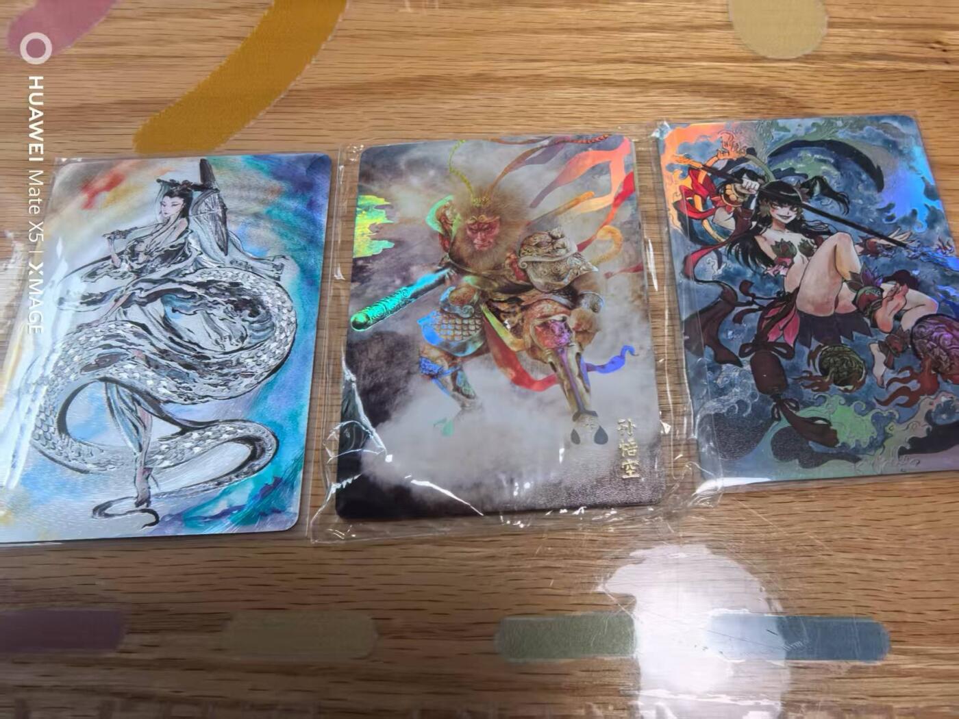 光影卡牌第20期，各家亲签，各家小套，持续收拍品 2024北京水浒绘画展纪念卡正子公也画展限定卡原封未拆唐三藏孙悟空+沈鑫白娘子+哪吒闹海彩闪