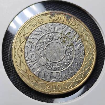 KK钱币收藏小铺 第326期 2月预留时间 周末发货 - 2000英国2镑 