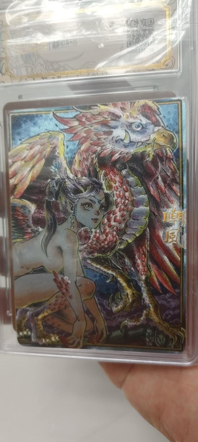 秋原瞳的小店第19.5期（昆仑万象与卡游激烈的再次碰撞） q李尊奇保粹二郎神，卡背朝凤特卡，2张卡