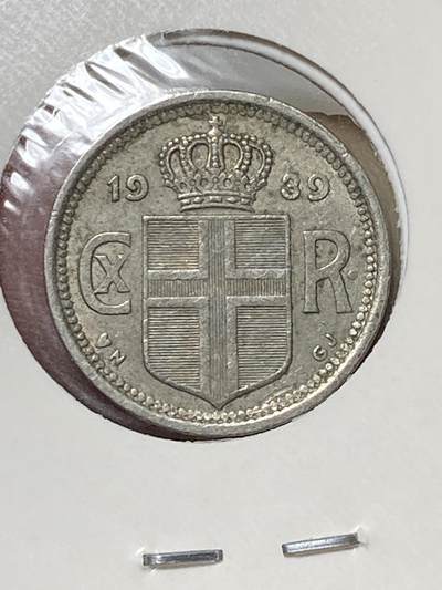 2025年第八十场(总第一百零六场）外国好品散币(免佣金) 少见–丹属冰岛王国1939年10奥拉(克里斯蒂安十世时期，N; GJ版，关门年)