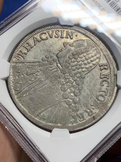 《竞宝斋》第409场 周日，周一，2场连拍 （全场包邮） 唯一冠军分 NGC MS62  拉古萨共和国 1772年 泰勒大银币