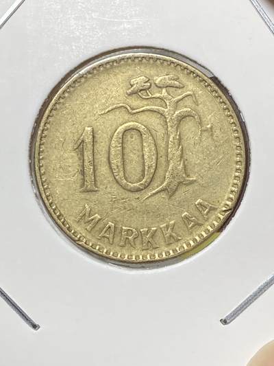 2025年第八十场(总第一百零六场）外国好品散币(免佣金) 少见–芬兰🇫🇮1953年10马克(共和国时期第一套，早期年份H标)