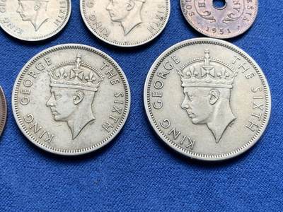 《竞宝斋》第409场 周日，周一，2场连拍 （全场包邮） 七枚一组 英属南罗德西亚1951-1952年乔治六世