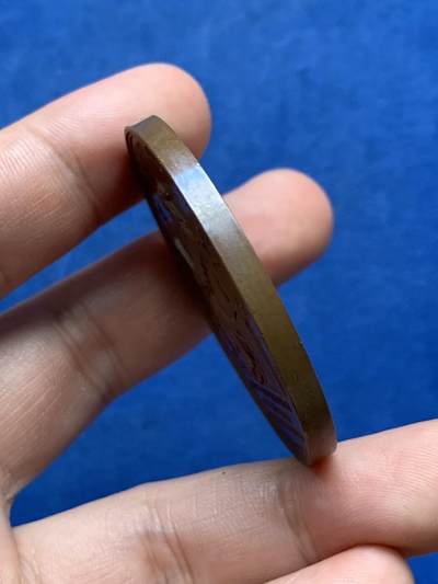 《竞宝斋》第409场 周日，周一，2场连拍 （全场包邮） 德国1856年汉堡市纪念爱德华多・海尼兴（Eduardo Heinichen）担任商事法院院长 25 周年任职大铜章 47.5MM 50克