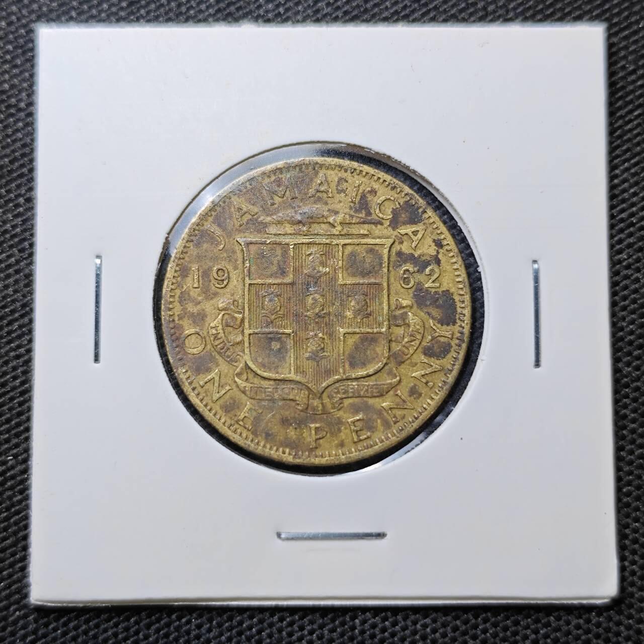 KK钱币收藏小铺 第325期 2月预留时间 周末发货  1962牙买加1便士铜币