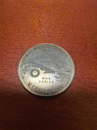 长老汇蛇年精选第三十八场拍卖 - 1990古巴哥伦布航海路线1比索铜镍币，2000枚