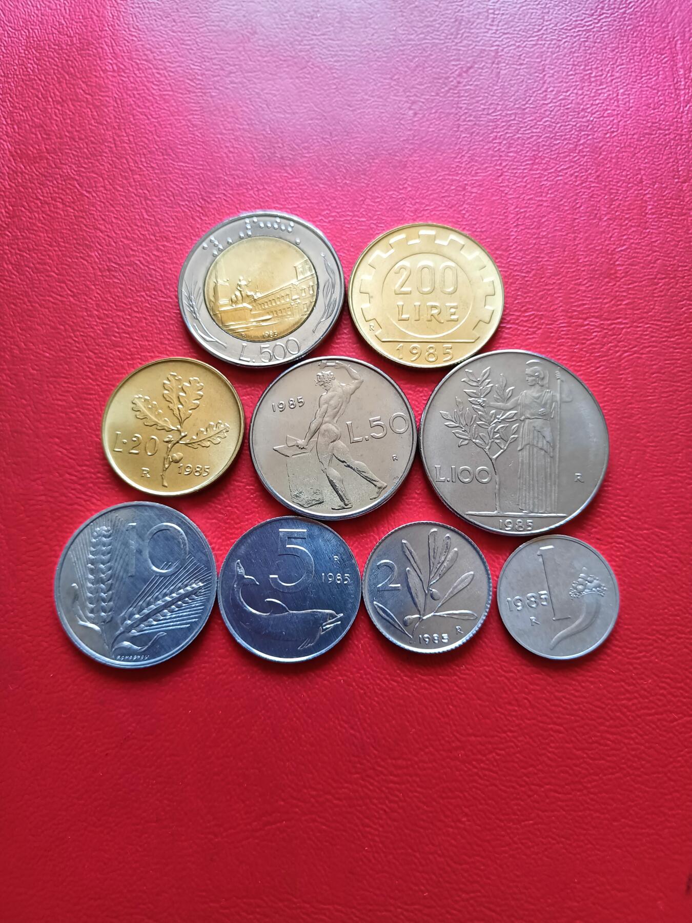 【云涧收藏】第五十四场 意大利1985年套币，UNC