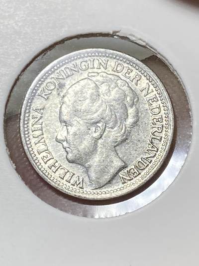 2025年第八十场(总第一百零六场）外国好品散币(免佣金) 荷兰🇳🇱1938年10分银币(威廉明娜女王中年，Grapes葡萄标，640银)