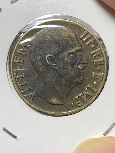 2025年第八十场(总第一百零六场）外国好品散币(免佣金) 少见好品–意大利王国1942年5分(1942 R Yr. XX 铝青铜材质版)