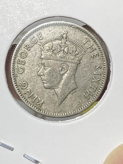 2025年第八十场(总第一百零六场）外国好品散币(免佣金) - 英属毛里求斯1950年1/4卢比(乔治六世第三版，首发年仅发行2年)