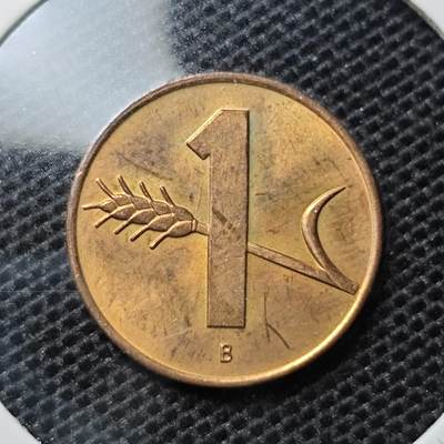 KK钱币收藏小铺 第326期 2月预留时间 周末发货 - 1968瑞士1生丁 