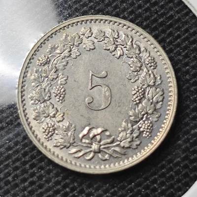KK钱币收藏小铺 第326期 2月预留时间 周末发货 - 1970瑞士5分 