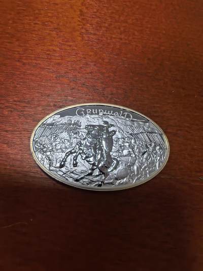 长老汇蛇年精选第三十七场拍卖 - 2010波兰格伦瓦尔德战役10兹罗提椭圆形精制银币，14.14克925银，原厂盒