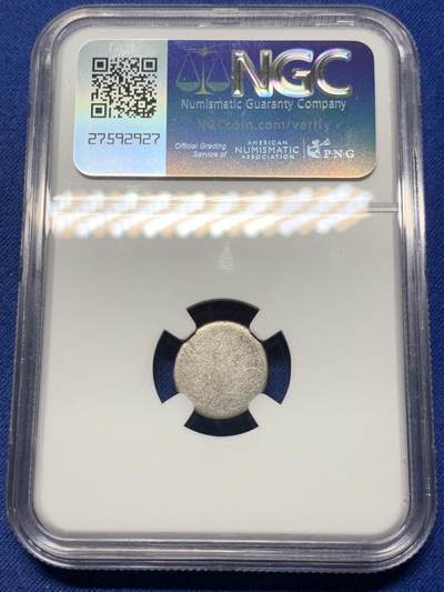 《竞宝斋》第409场 周日，周一，2场连拍 （全场包邮） NGC AU 1600-1860 柬埔寨 神鸟小鸟 2PE 打制银币 老包浆