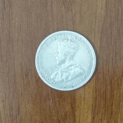 澳大利亚1931年1先令 乔治五世 银币 5.65g/23.5mm - 澳大利亚1931年1先令 乔治五世 银币 5.65g/23.5mm