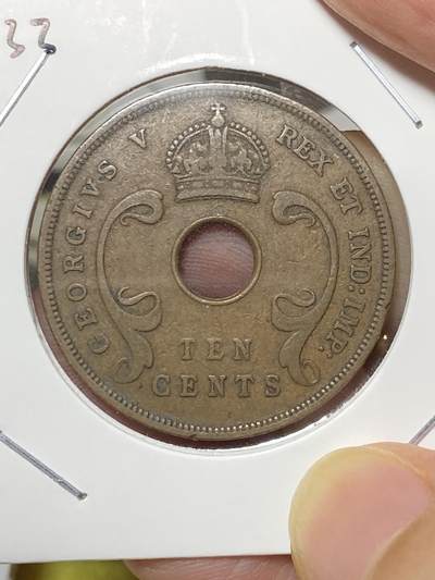 2025年第八十场(总第一百零六场）外国好品散币(免佣金) 好品–英属东非1933年10分大铜币(乔治五世时期)