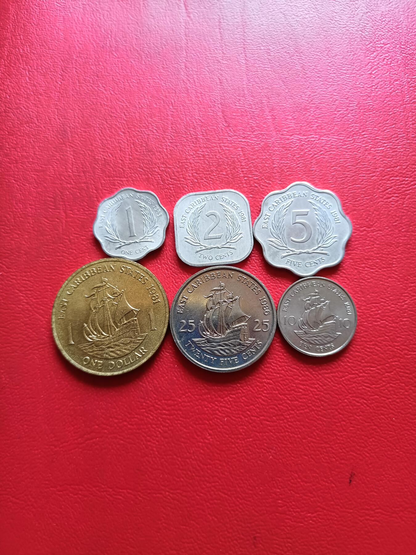 【云涧收藏】第五十四场 英属东加勒比1981年～1986年套币