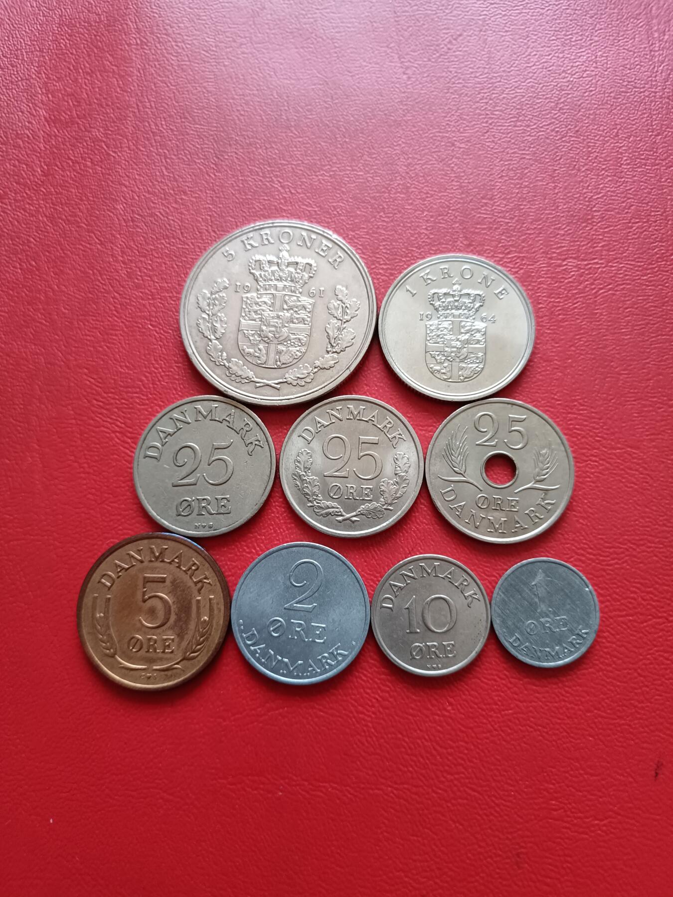 【云涧收藏】第五十四场 丹麦1954年～1970年9枚套