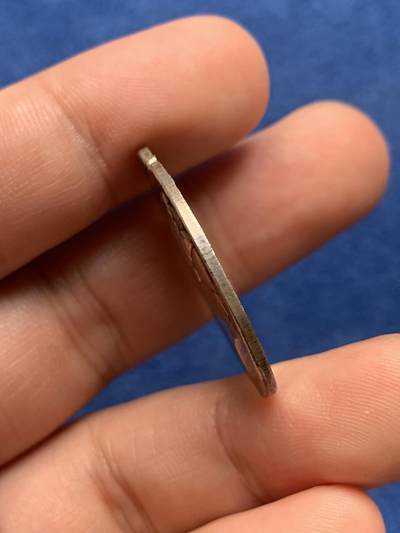 《竞宝斋》第409场 周日，周一，2场连拍 （全场包邮） 美法双头像纪念章 7.9克 27.9mm