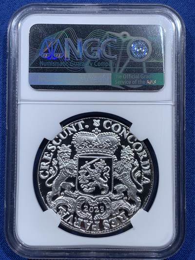 《竞宝斋》第410场 周日，周一，2场连拍 （全场包邮） NGC PF70UC 荷兰2023年乌特勒支1盎司乌特勒支马剑杜卡特复刻银币（荷兰皇家造币厂官方重铸，盒证齐全，发行量仅200枚 冠军分品相）