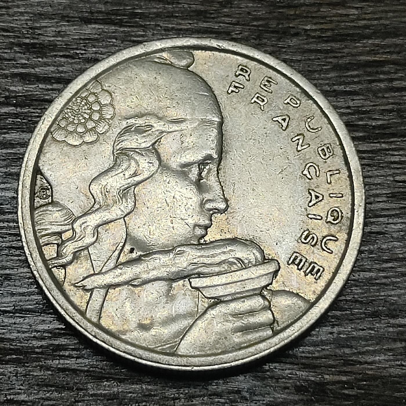 【铜匠收藏】★第130场★散币场，无佣金，30包邮。不满30元，支付5元运费。《接受代拍 代送NGC评级》 法国 1954年 100法郎 铜镍币 火炬女神 B版