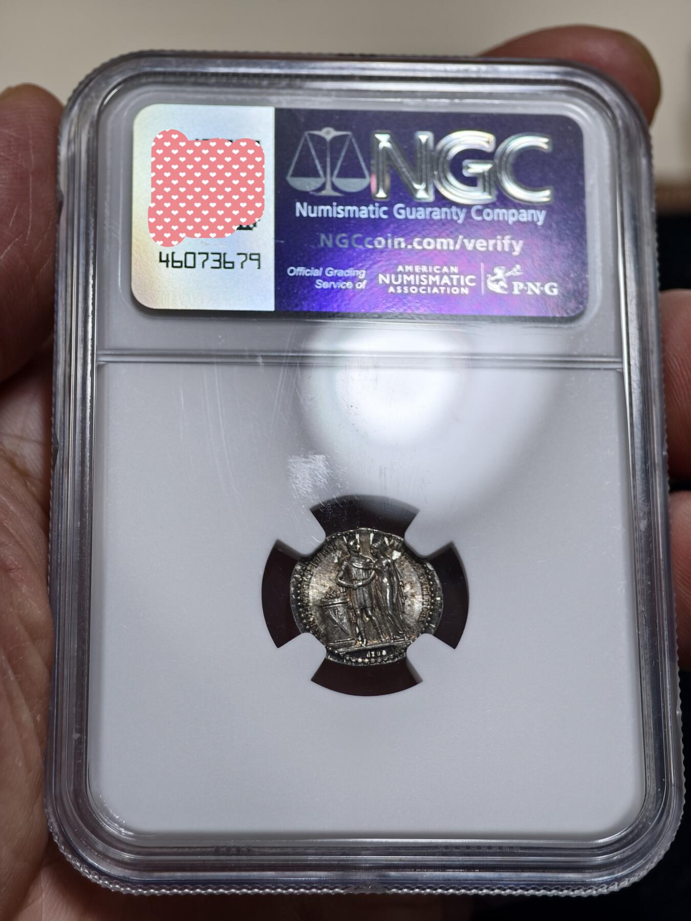 NGC-MS66法国1810年拿破仑与玛丽·露易丝大婚银章