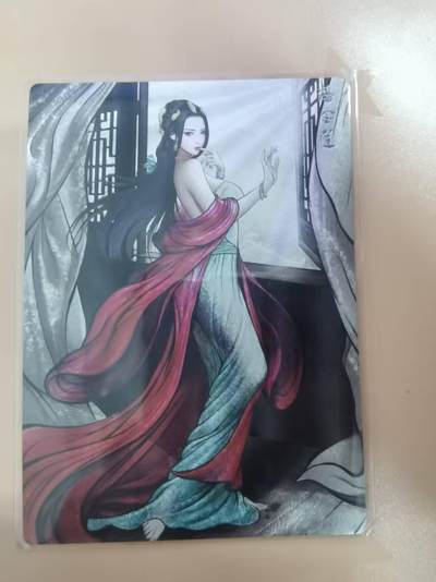 光影卡牌第20期，各家亲签，各家小套，持续收拍品 - 张建东水浒，水墨粗闪潘金莲，限编038/099