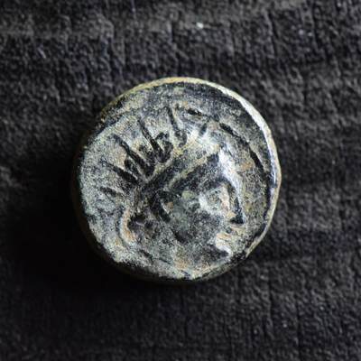 【良泉】第38期【直播场】9月18日晚19.30点开拍！ 组，西方古代钱币、丝路杂项专场  - 【藏家出品A】【古希腊】塞琉古帝国 安条克四世铜币 特尔马雷沙造，5.78克