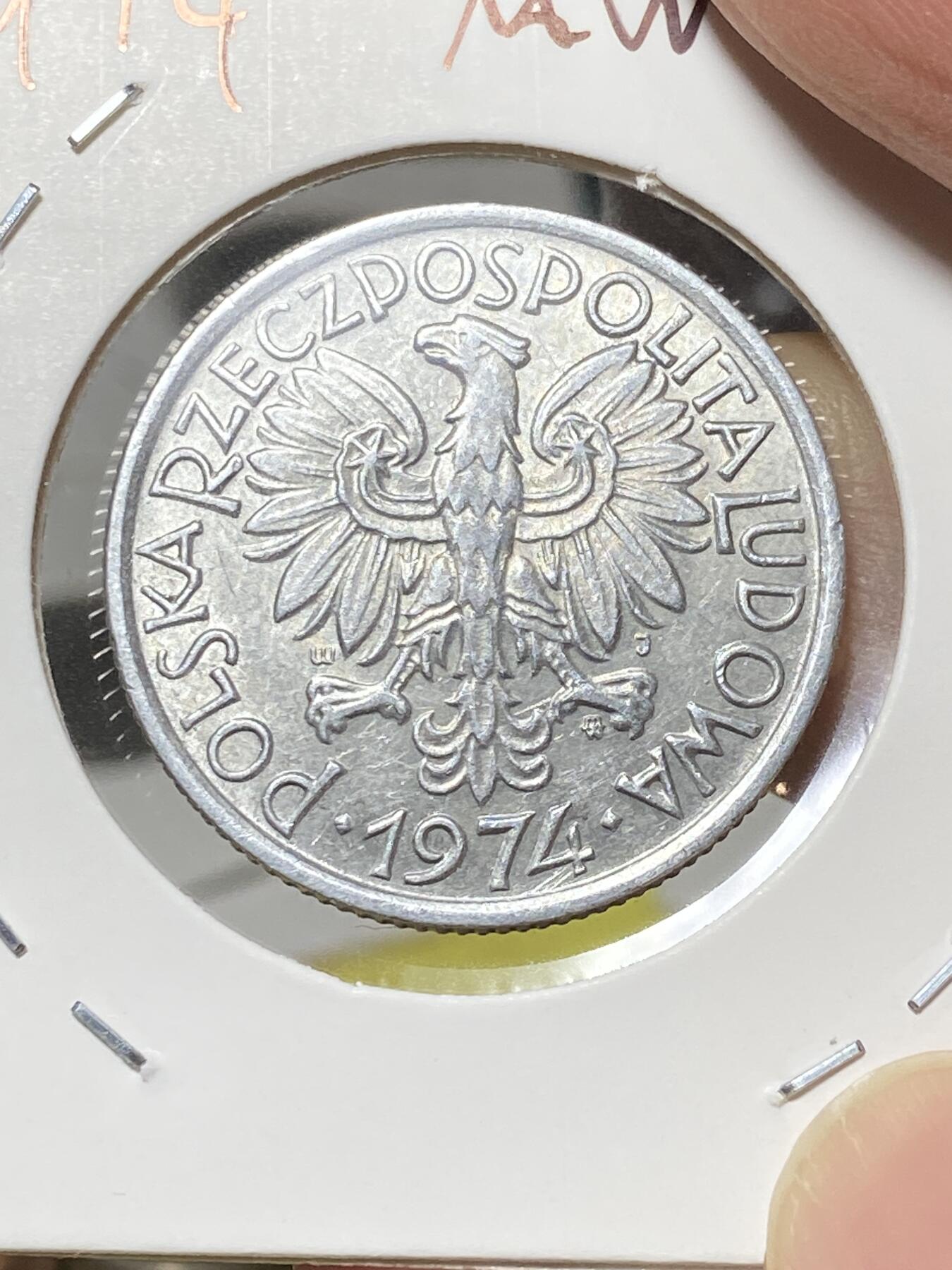 2025年第八十一场(总第一百零七场）外国好品散币(免佣金) 好品–波兰🇵🇱1974年2兹罗提(二战后第二套关门年，MW标，华沙造)