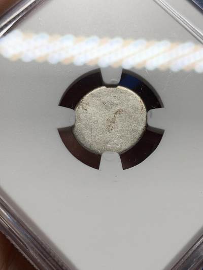 《竞宝斋》第410场 周日，周一，2场连拍 （全场包邮） NGC AU53 柬埔寨 1600-1860 神鸟小鸟 2PE 打制银币