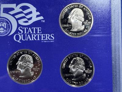 《竞宝斋》第410场 周日，周一，2场连拍 （全场包邮） 美国2006年精制套币