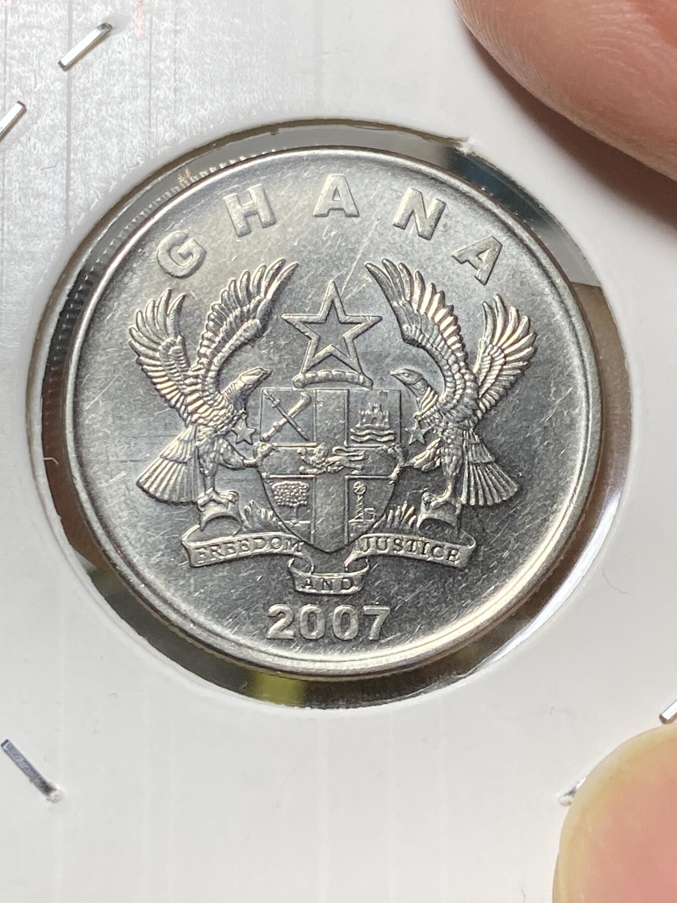 2025年第八十一场(总第一百零七场）外国好品散币(免佣金) 加纳🇬🇭2007单年份50比塞瓦(独立后第五套)