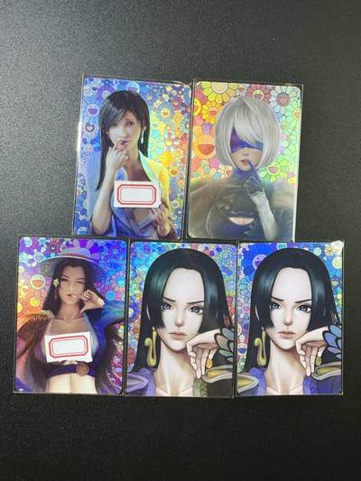 公益拍NO.5期 买家0佣金！卖家送拍0抽成！（周六晚7点半截拍，量大管饱！）   - 动漫美女卡牌 大头女帝双色+草帽女帝+机械姬2B+蒂法 折光彩闪
