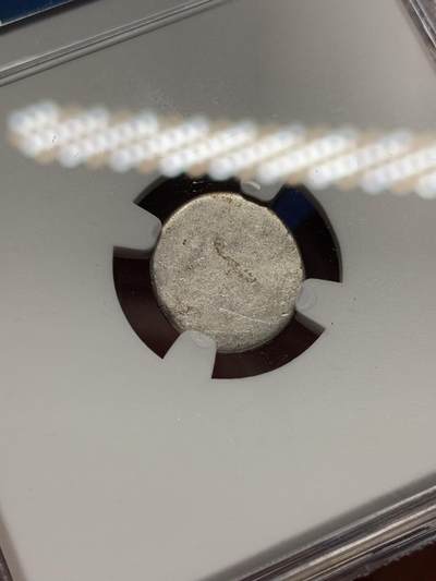 《竞宝斋》第410场 周日，周一，2场连拍 （全场包邮） NGC AU53 柬埔寨 1600-1860 神鸟小鸟 2PE 打制银币