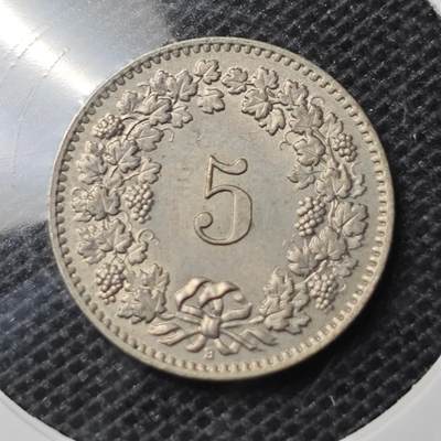 KK钱币收藏小铺 第326期 2月预留时间 周末发货 - 1958瑞士5分 