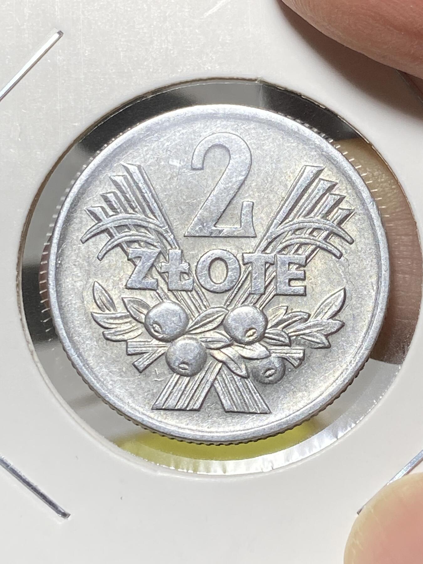 2025年第八十一场(总第一百零七场）外国好品散币(免佣金) 好品–波兰🇵🇱1974年2兹罗提(二战后第二套关门年，MW标，华沙造)
