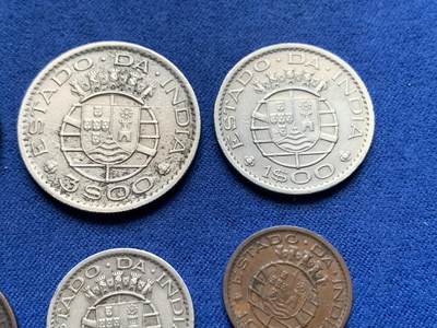 《竞宝斋》第410场 周日，周一，2场连拍 （全场包邮） 六枚一组 葡属印度1958-1961年