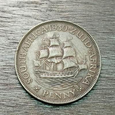 【铜匠收藏】★第130场★散币场，无佣金，30包邮。不满30元，支付5元运费。《接受代拍 代送NGC评级》 - 南非 1930年 1便士 铜币