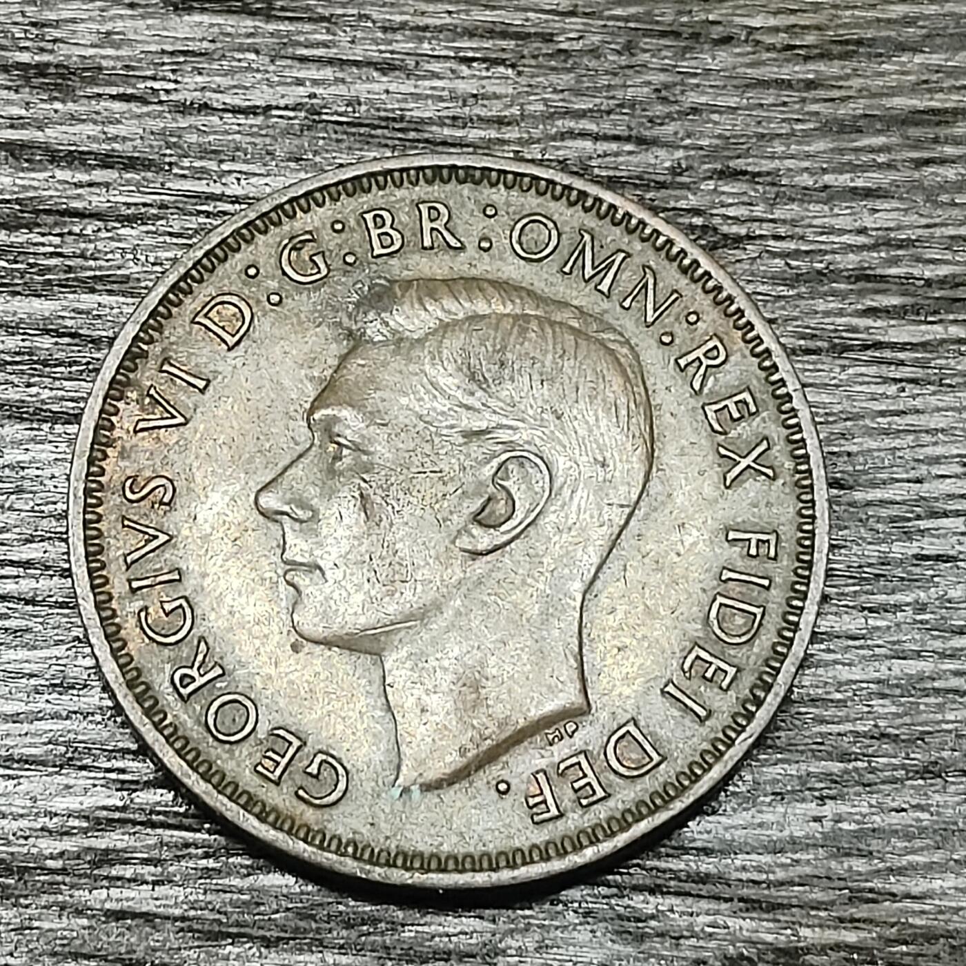 【铜匠收藏】★第130场★散币场，无佣金，30包邮。不满30元，支付5元运费。《接受代拍 代送NGC评级》 英国 1951年 1法新 铜币 乔治六世