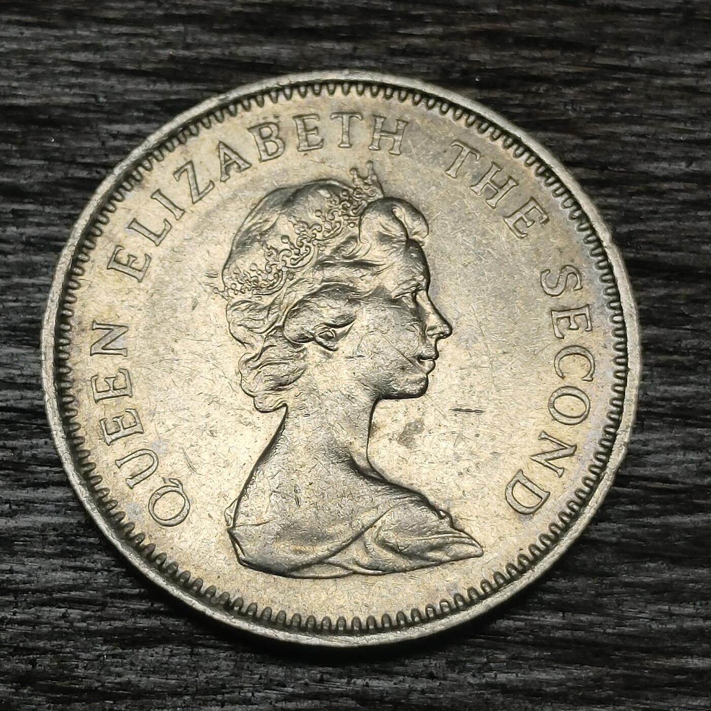 【铜匠收藏】★第130场★散币场，无佣金，30包邮。不满30元，支付5元运费。《接受代拍 代送NGC评级》 英属泽西 1968年 5便士  伊丽莎白二世