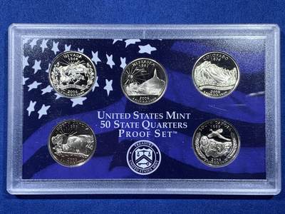 《竞宝斋》第410场 周日，周一，2场连拍 （全场包邮） 美国2006年精制套币