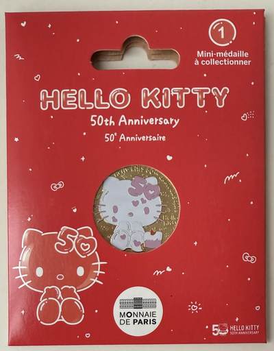 S&S Numismatic世界钱币-拍卖 第113期  - 巴黎造币厂2024年 HELLO KITTY诞生50周年 彩色纪念章官方卡币