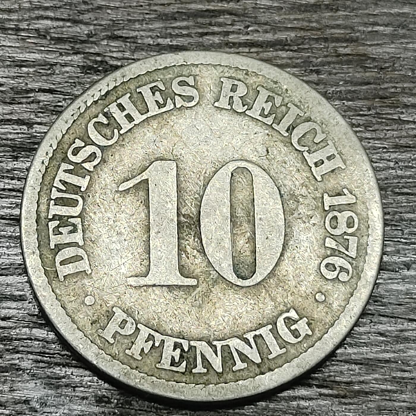 【铜匠收藏】★第130场★散币场，无佣金，30包邮。不满30元，支付5元运费。《接受代拍 代送NGC评级》 德国 1976年 10芬尼 短翅鹰