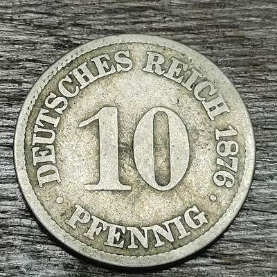 【铜匠收藏】★第130场★散币场，无佣金，30包邮。不满30元，支付5元运费。《接受代拍 代送NGC评级》 - 德国 1976年 10芬尼 短翅鹰