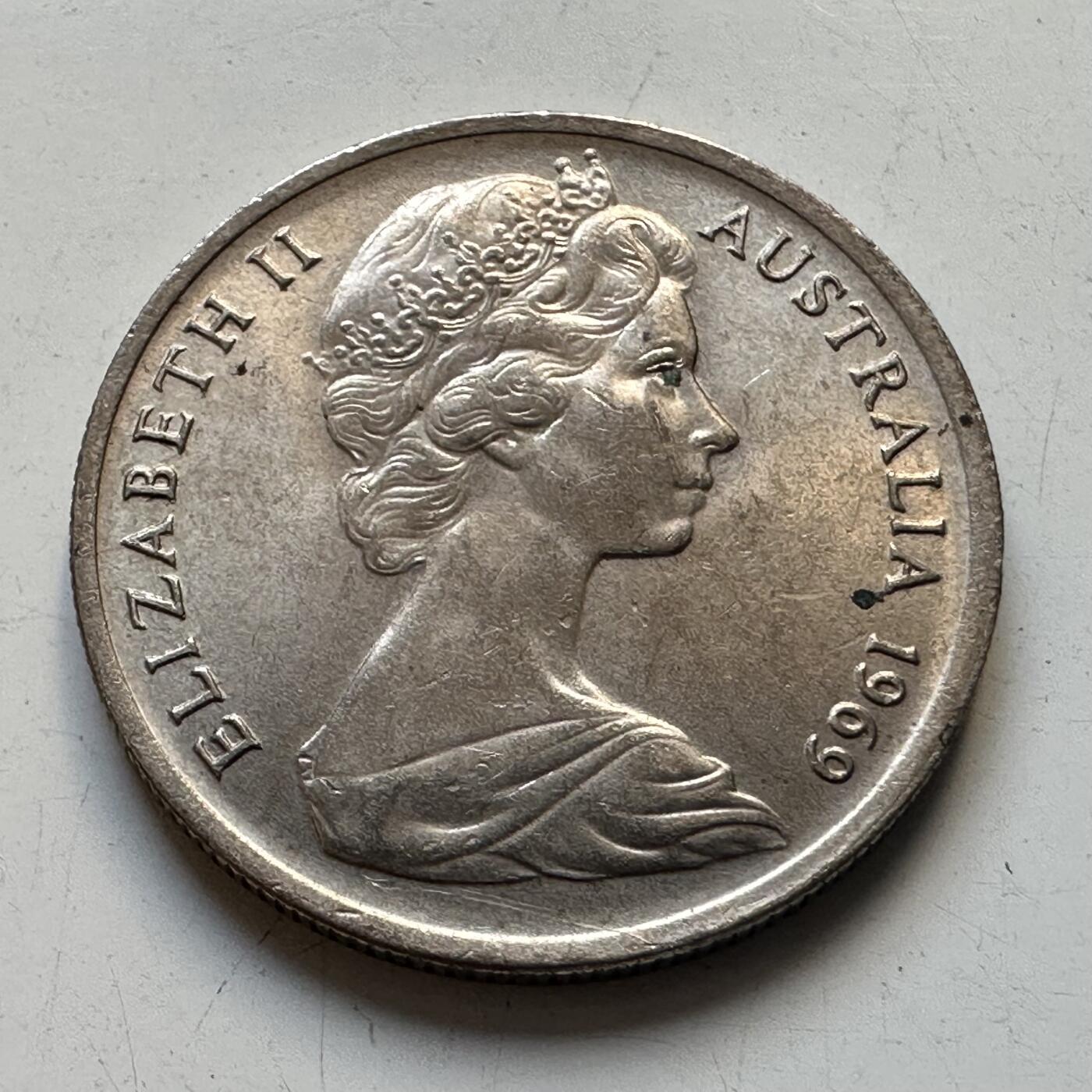 🌹外币初藏🌹🐯2025年第90场 周二无佣金特价场 澳大利亚1969年五分