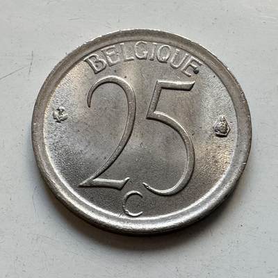 🌹外币初藏🌹🐯2025年第90场 周二无佣金特价场 - 比利时1972年25分