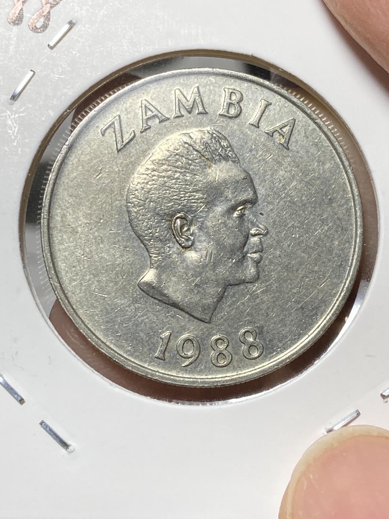 2025年第八十一场(总第一百零七场）外国好品散币(免佣金) 赞比亚🇿🇲1988年20恩韦(独立后第二套，关门年)