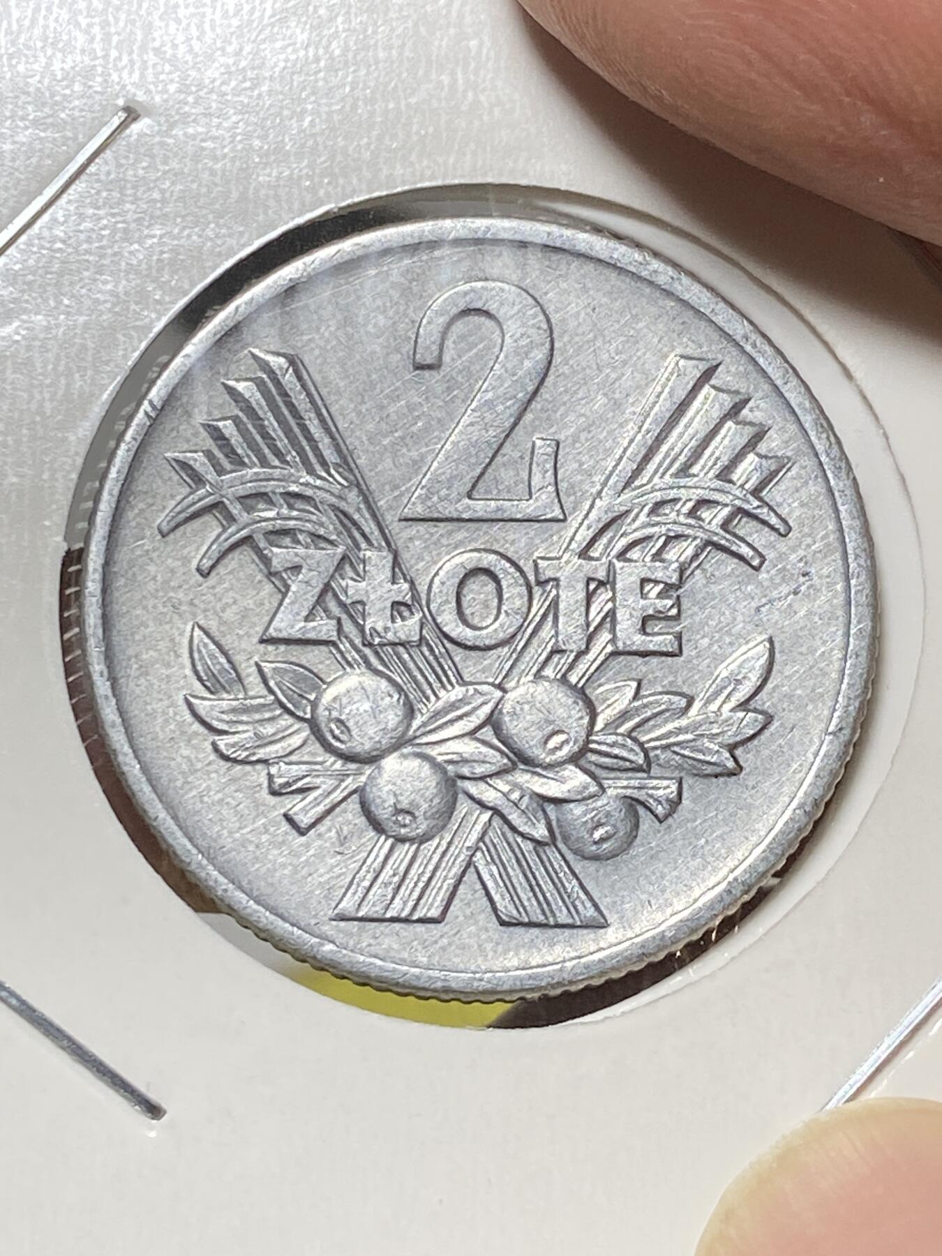 2025年第八十一场(总第一百零七场）外国好品散币(免佣金) 好品–波兰🇵🇱1960年2兹罗提(二战后第二套早期年份，无厂标版，华沙造)